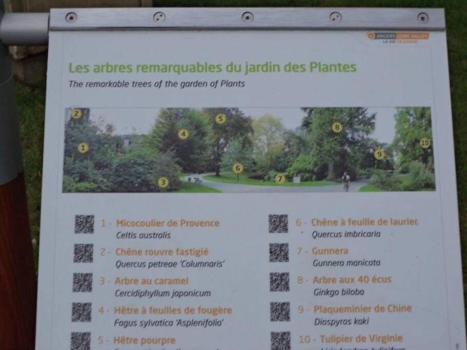 Le Grey-Jardin Des Plantes-Centre Des Congres Leilighet Angers Eksteriør bilde
